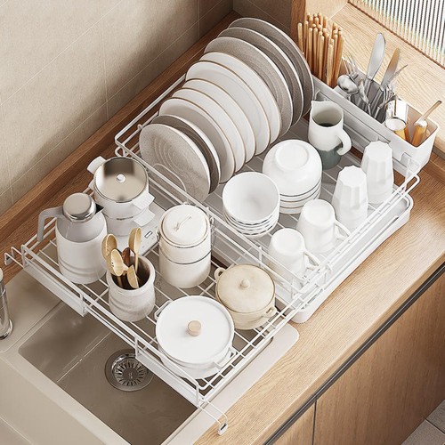 Expandable dish drainer rack - expandable,