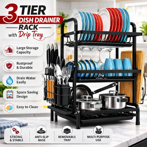 Tier dish drainer - 3,