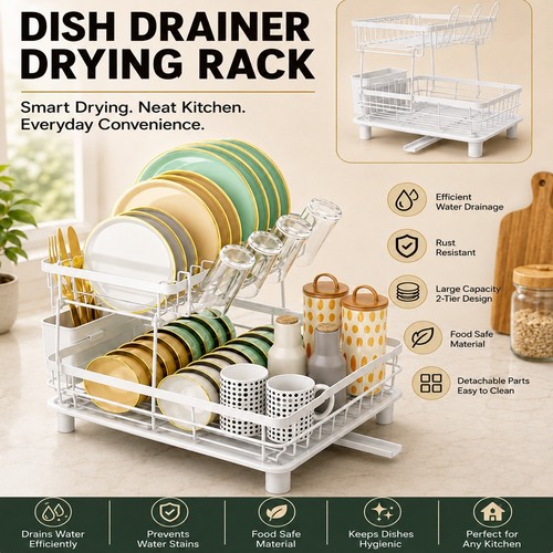 Tier dish drainer holder - tier,