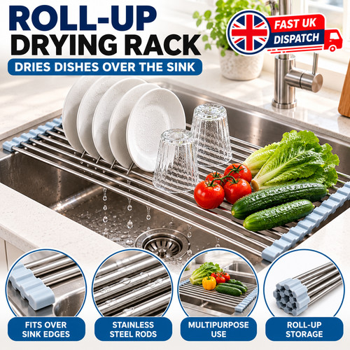 Roll dish drying - dish, rack