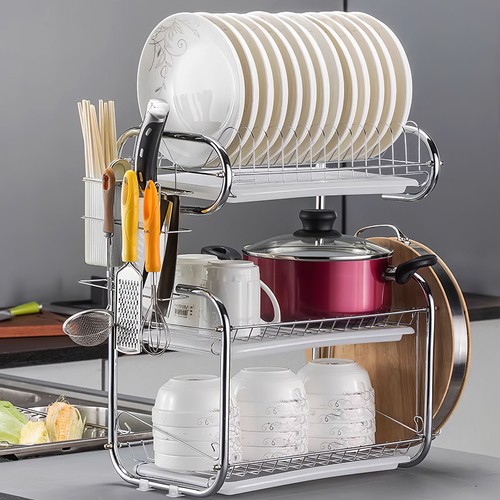 Chrome kitchen dish drainer - kitchen, 3