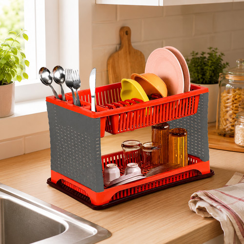 Tier dish drainer rack - tier,