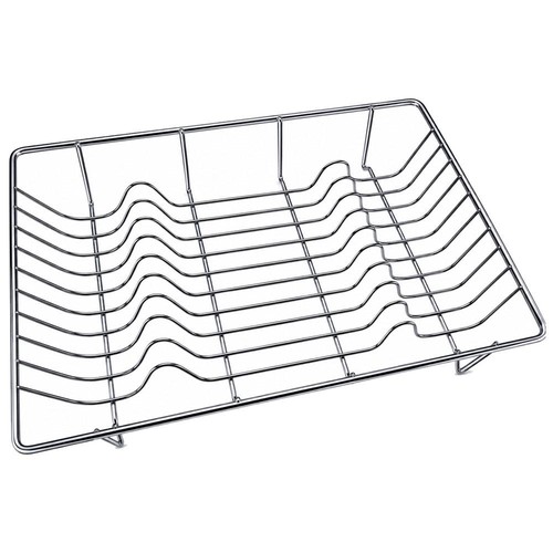 Chrome dish drainer flat - dish,