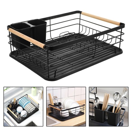 Black large dish - black,