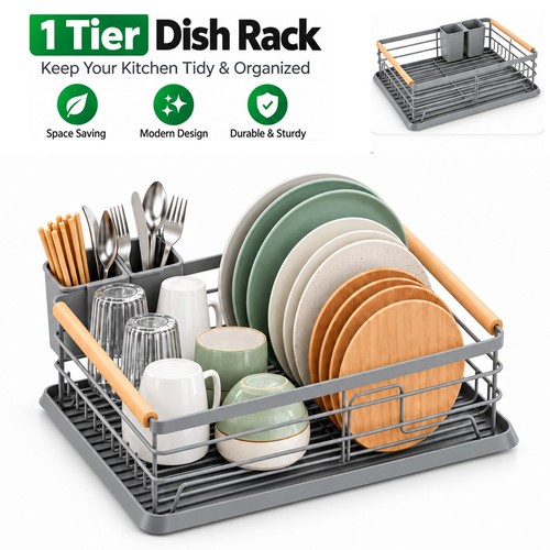 Tier dish drainer rack - dish,