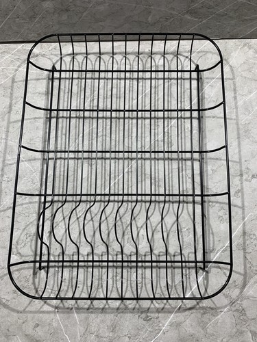 Dish drainer rack black metal - dish,