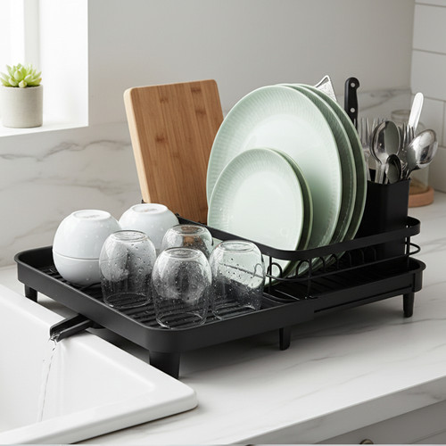 Extendable dish drainer rack - drainer,