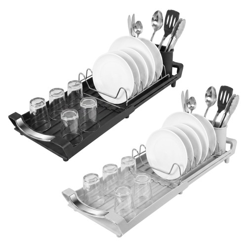 Expandable dish draining rack - expandable,