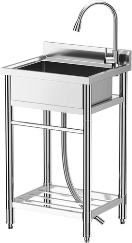 Stainless steel sink - steel, with