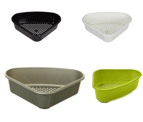 Whitefurze plastic corner sink - corner,